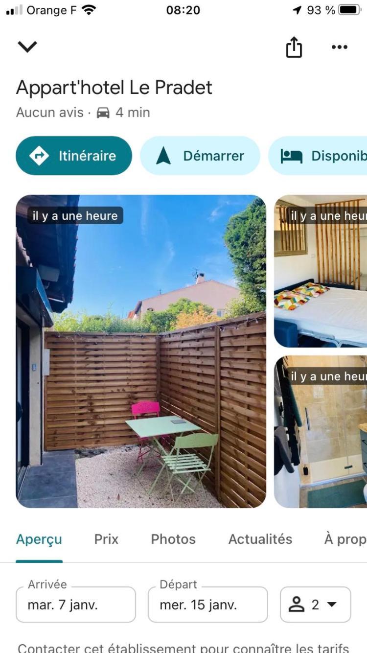 Appart'Hotel Au Pradet Le Pradet Bagian luar foto
